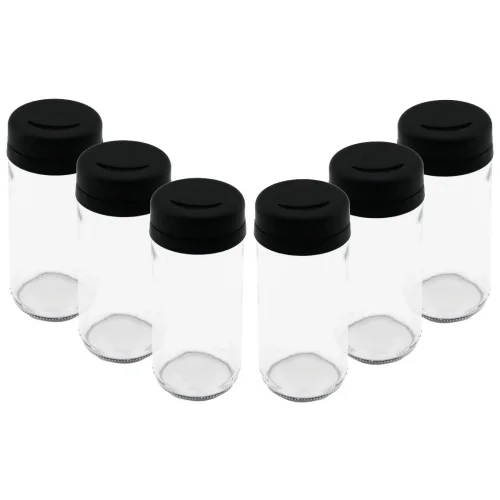 URAS S-00107 KITCHEN BOUTIQUE ( 6PCS ) ( CAM & 225ML ) BAHARATLIK & TUZLUK ( PLASTİK KAPAK )*1