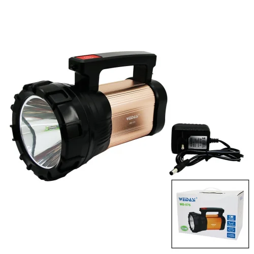 WEİDASİ WD-576 ( 20W ) EL FENERİ & PROJEKTÖR & FİŞ ŞARJLI & METAL GÖVDE & POWERBANK*24