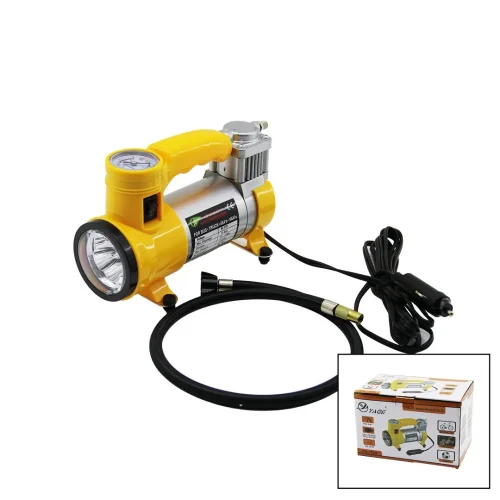 İTALYANO KA-735 ( FENERLİ ) OTO & ARAÇ HAVA KOMPRESÖRÜ (ÇAKMAKLIK FİŞLİ) ( DC 12V & 15A & 150PSI & 35LPM )*20