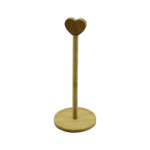 YAKUT-10620 ( YUVARLAK ALTLIK ) AHŞAP BAMBU ( KAĞIT HAVLULUK ) ( KALP BAŞLI SAP )*112