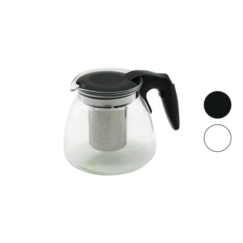 YAKUT-8882 ( 900ML ) ( CAM ) DEMLİK ( ÇELİK SÜZGEÇLİ & PLASTİK KULP & KAPAK & KROM ÇERÇEVE )*36