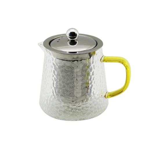 YAKUT-9972 ( 550ML ) ( YUVARLAK ) ( KABARTMALI & BOROSİLİKAT ) CAM DEMLİK*48