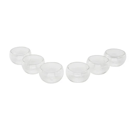 YAKUT-9997 ( 6PCS ) ( DÜZ CAM ) ( ÇİFT CİDARLI ) SOSLUK & LOKUMLUK ( 50 ML )*24=K