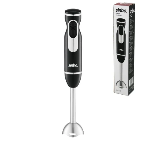 YENİİ SİNBO SHB-7513 ( SİYAH - GÜMÜŞ ) EL BLENDER (BUZ KIRICI)*12