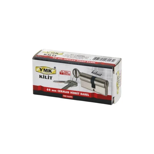YMK-B68HS ( HİBRİT ) ( 68MM )  ( NİKEL SATEN ) CERMAN BAREL ( KUTULU AMBALAJ ) ( 3 ANAHTAR )*120