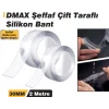 Dmax Şeffaf Çift Taraflı Silikon Bant 30 mm x 2Mt DMX4621