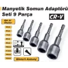 REAL ÖZS-1889 ( 9 PCS & 5-13 MM ) MANYETİK SOMUN SÖKME & ÇATI ADAPTÖRÜ*12X