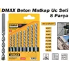 Dmax Beton Matkap Uc Seti 8 Parça DMX4348*12X