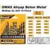 Dmax Ahşap Beton Metal Matkap Uç Seti 16 Parça DMX4345
