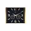 GALAXY PREMİUM 707-A-1 A-2 BAROMETRELİ ( ISI & NEM ÖLÇER ) KABARTMA RAKAMLI DUVAR SAATİ ( 41.5X32CM )*10
