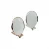 İBİCO İ15-019 -950-2 ( YUVARLAK ) ( 6= ÇAP:15CM ) MAKYAJ AYNASI ( ÇİFT TARAFLI ) ( BRONZ & GÜMÜŞ PLS.ÇERÇEVE ) ( KATLANIR AYAKLI )*72