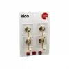 İBİCO İ17-017 ( 4PCS ) ( GOLD ) ( KROM GÖRÜNÜM ) PLASTİK ASKI ( YAPIŞKANLI=ŞEFFAF MİKA KRİSTAL PLAKA=ÇATLAK DESEN ) ( 6KG )*30X4