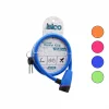 İBİCO İ18-051 ( ANAHTARLI ) ( PLASTİK KAFA ) BİSİKLET KİLİT ( ÇELİK TEL ) ( RENKLİ KILIF ) ( 12MMX80CM )*120