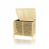 İBİCO İ21-085 LAUNDRY BASKET ( 2 BÖLMELİ )(AHŞAP BAMBU) KİRLİ ÇAMAŞIR SEPET (KUMAŞ ÇANTALI) (SEPET=50X38X55CM)*6