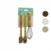 İBİCO İ22-026 ( 3PCS & MİNİ ) SİLİKON MUTFAK SETİ ( AHŞAP & BAMBU SAPLI ) ( ÇIRPICI & YUMURTA FIRÇASI & SPATULA )*12X6