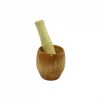 İBİCO İ22-219 ( AHŞAP BAMBU ) HAVAN SARIMSAK DÖVECEK ( Ç: 7CM--D: 5.8CM--Y: 8.5CM ) ( FİLELİ AMBALAJ )*120