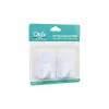 QLUX L-00735 ( 2PCS ) OPAK BEYAZ PLASTİK ASKI*48