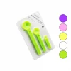 SEALİNG CLİP WİTH SPOON YAKUT-12421 ( 3PCS SET ) RENKLİ PLASTİK ÖLÇÜ KAŞIK ( 6.8CM--12.4CM--17.3CM )*12X40