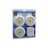 WINNBOSS WN-1186 LED NIGHT LIGHT ( 3PCS & YUVARLAK ) ( KUMANDALI & DOKUNMATİK ) ( PİLLİ ) LED LAMBA SETİ*100