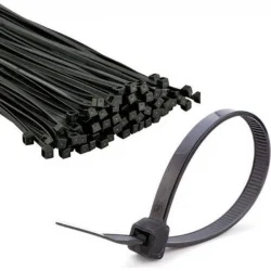 3,6*200 MM CIRT KELEPÇE  100 ADET SİYAH