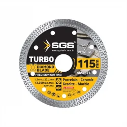 SGS TURBO ELMAS HASSAS KESİCİ (115*1,2 MM) SGS2324