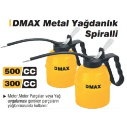 DMAX SPİRALLİ METAL YAĞDANLIK 300 CC  DMX-4410