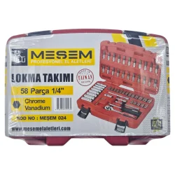 MEŞEM 58 PCS 1/4 LOKMA TAKIMI 024