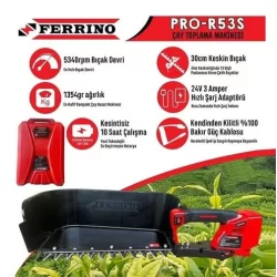 FERRİNO PRO-53Q AKÜLÜ ÇAY TOPLAMA MAKİNASI