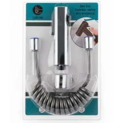 Tudor Taharet Matik Seti – Akordeon Hortumlu, Dayanıklı El Duşu, Duş Askılı Komple Set