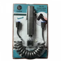 Tudor Taharet Matik Seti – Akordeon Hortumlu, Dayanıklı El Duşu, Duş Askılı Komple Set