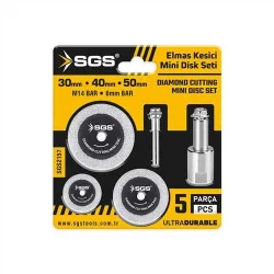 SGS ELMAS KESİCİ MİNİ DİSK SETİ 5 PARÇA SGS2157