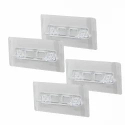 YAKUT-12118 ( 4PCS ) RAF AYAK APARATI ( ŞEFFAF PVC YAPIŞKANLI + VİDALANABİLİR ) ( 2X10CM )*200