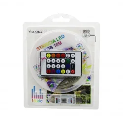 ALASKA COMPANY STRISCIA LED-SDR-129 ( 10MT ) ( KUMANDALI & USB Lİ ) RGB ŞERİT LED*100
