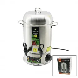 ARMAĞAN ( 80 BARDAK ) ÇAY OTOMATI ( ELEKTRİKLİ ) SEMAVER ÇAY MAKİNESİ ( ÇİFT MUSLUK ) ( 8LT ) ( 1500W ) ( 6.8A )*2