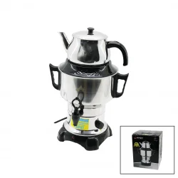 ARMAĞAN AKS-1001 ( 3.5LT & TEK MUSLUK ) ( KLASİK ÇAY SETİ= DEMLİK & SU KAZANI ) ELEKTRİKLİ SEMAVER ( 1100W ) ( 5A ) ( GİZLİ REZİSTANS )*4