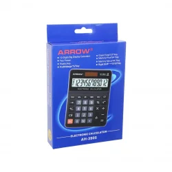 ARROW AH-3905 ( 12 HANELİ ) HESAP MAKİNESİ ( GÜNEŞ ENERJİLİ & PİLLİ ) ( 17.5 X 12.5 X 1.7CM ) ( 170GR )*90