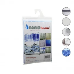 BANIO LÜX POLYESTER ( ÇİFT KANAT ) SU İTİCİ BANYO PERDESİ 90X200CM*35