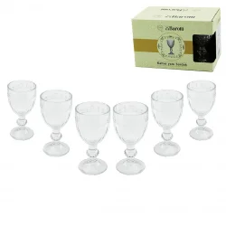 BAROTTİ DMR-9138 ( 6PCS ) KAHVE YANI ( CAM ) BARDAK*24=K