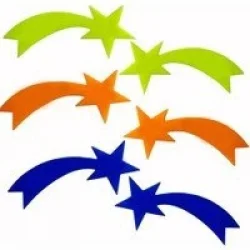 BİSİKLET SÜSÜ BÜYÜK BOY KUYRUKLU YILDIZ*50X1