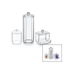 BLACKSTONE KRC-011 (3PCS) (DİSK) MAKYAJ ORGANİZER SETİ (MİKA KRİSTAL PLS.) (KULAK ÇUBUK PAMUKLU & MAKYAJ PAMUK & MENDİL)*24