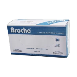 BROCHE ( M ) ( PUDRASIZ ) LATEKS MUAYENE ELDİVENİ ( 100LÜ )*1X20