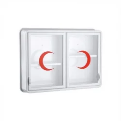 ÇELİK AYNA-156 ( CAM ) ( 2 KAPAKLI ) ECZA DOLABI*10