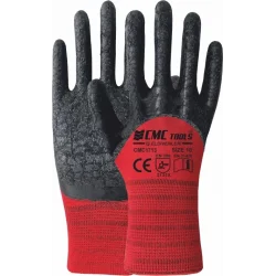 CMC ELDİVEN LATEX 3/4 KIRMIZI-SİYAH CMC1713*12x