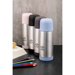 COOKER CKR-2000 ( 0.3LT ) ÇELİK TERMOS RENKLİ ( PASLANMAZ ÇELİK & SIZDIRMAZ KAPAK = BARDAK )*24