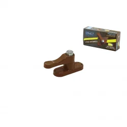 DE-AKS EMN-MK-200 ( METAL & KUTULU & KAHVERENGİ ) ( PİMLİ & DÜĞMELİ ) EMNİYET KİLİT*15X10