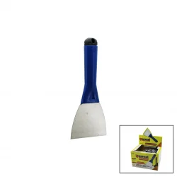 DEVECİ  DVC-74228 ( NO-10) ( 100MM ) ( KAPAKLI ) ( SAPTAK ) METAL SPATULA & PLASTİK SAPLI*12X12