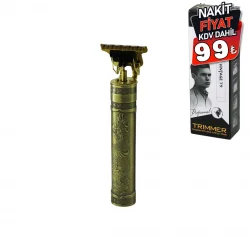 DINGLING RD-088X ( T BIÇAK ) ( BASKILI PLASTİK GÖVDE ) ( ENSE ÇİZİM & SAÇ SAKAL KESME ) TRAŞ MAKİNESİ ( USB ŞARJLI )*120