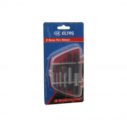 ELTAŞ ( 6 PCS ) TERS KLAVUZ UÇ ( HASARLI VİDA ÇIKARICI SET ) ( SOLA DÖNEN ) ( 3-6 & 6-8 & 8-11 & 11-14 & 14-18 & 18-22MM )*120