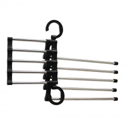 ENFA ENF-745 ( KROM & PLASTİK ) ( 5+5 KATLI ) ( PANTOLON & KRAVAT & GİYSİ ) ASKISI ( YER KAZANDIRIR )*120