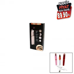 FLAWLBSS K-02 (18K GOLD PLATED) (USB ŞARJLI) (KALEM MODELİ) (KAŞ & BURUN & YANAK KIL) TÜY TEMİZLEME MAKİNESİ ( IŞIKLI )*100